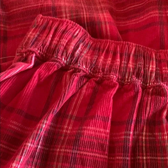 St. John's Bay NWT Womens Long Flared Skirt Red Plaid Cotton Women's - Picture 10 of 11